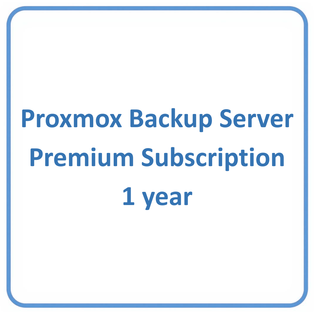 Proxmox Backup Server Premium Subscription 1 year