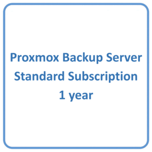 Proxmox Backup Server Standard Subscription 1 year
