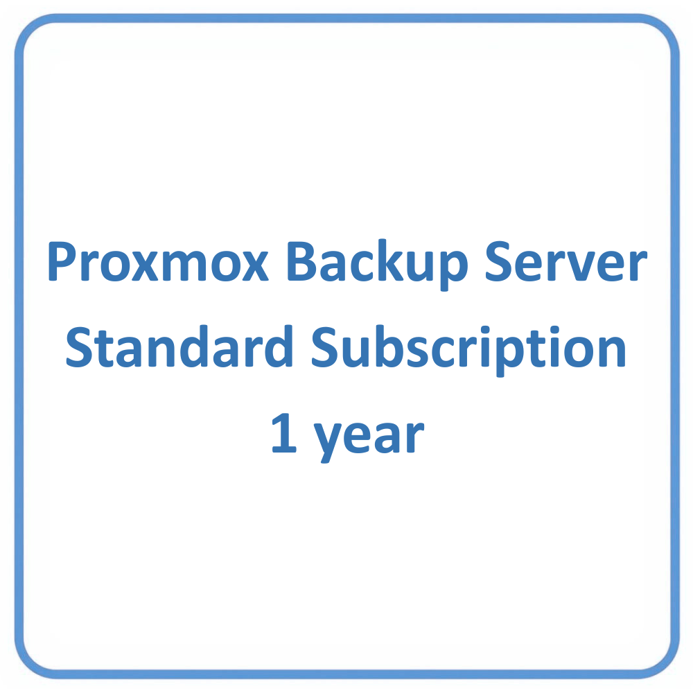 Proxmox Backup Server Standard Subscription 1 year