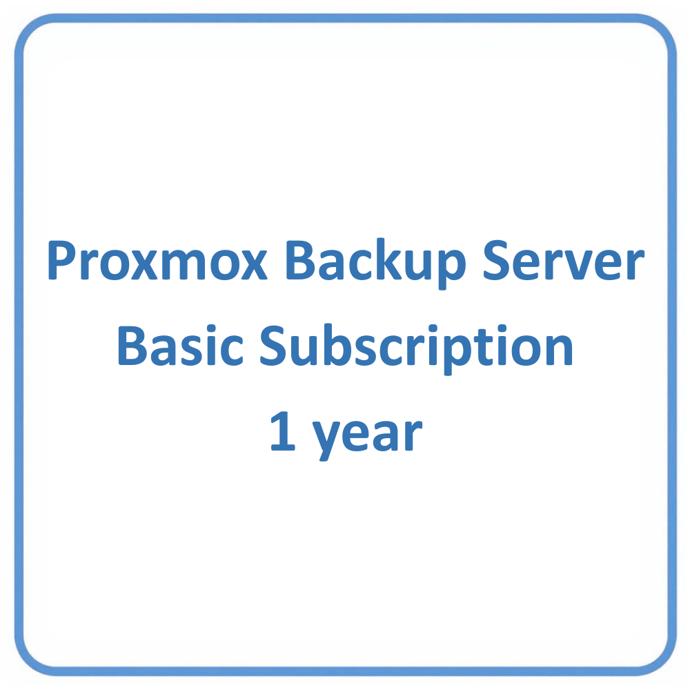 Proxmox Backup Server Basic Subscription 1 year