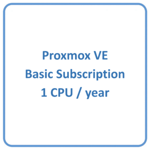 Proxmox VE Basic Subscription 1 CPU/year