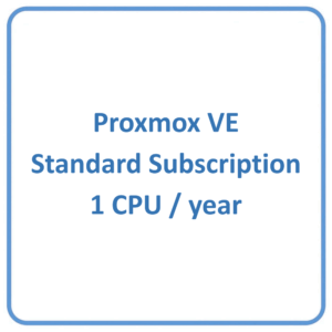 Proxmox VE Standard Subscription 1 CPU/year
