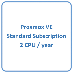 Proxmox VE Standard Subscription 2 CPU/year
