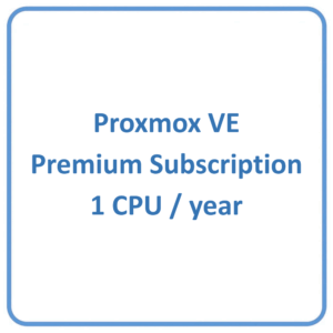 Proxmox VE Premium Subscription 1 CPU/year