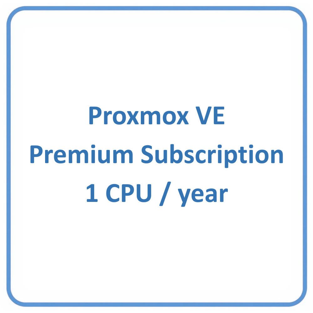 Proxmox VE Premium Subscription 1 CPU/year