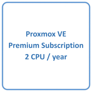Proxmox VE Premium Subscription 2 CPU/year