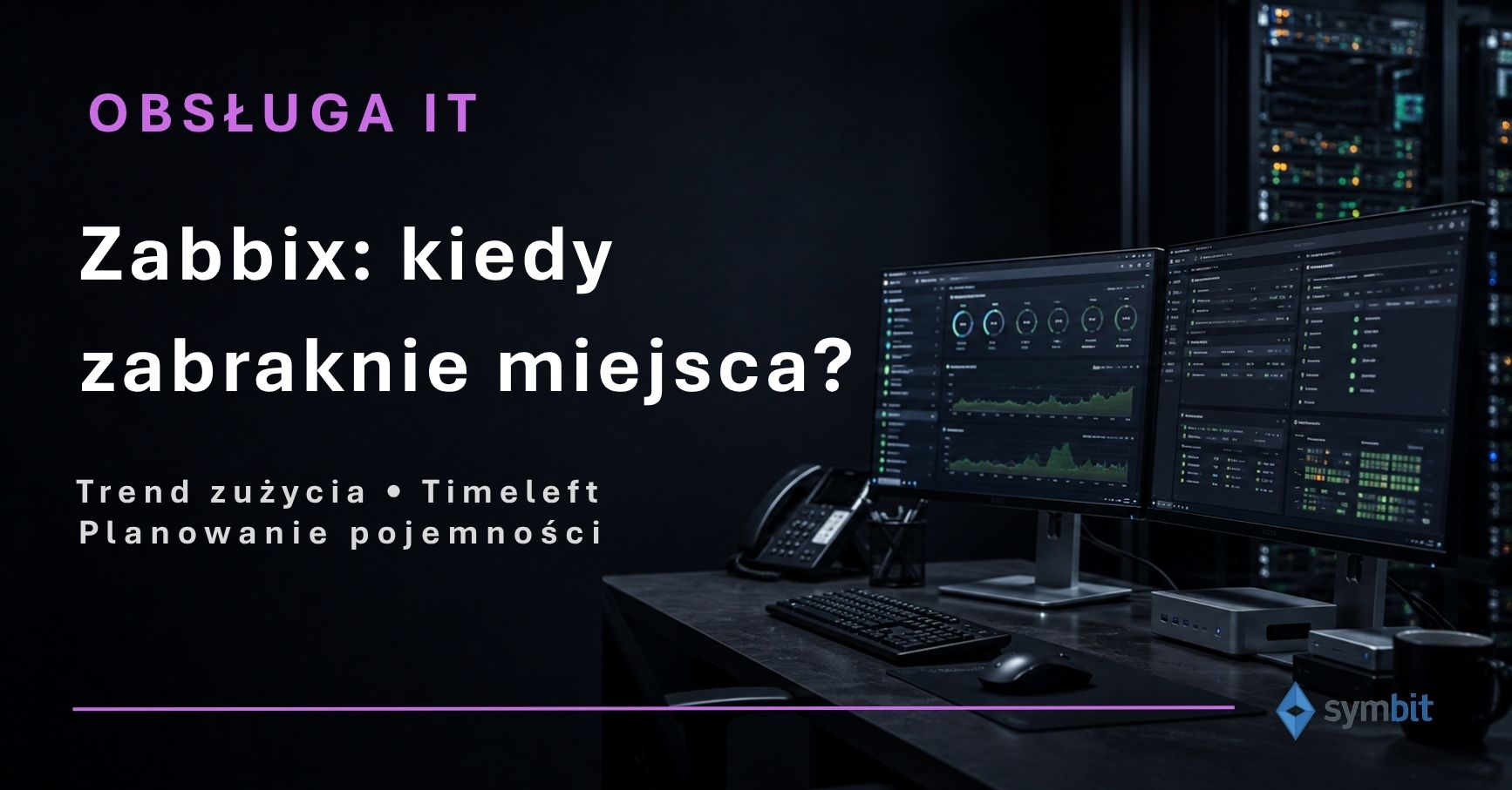 Zabbix: jak ocenić, kiedy zabraknie miejsca na dysku